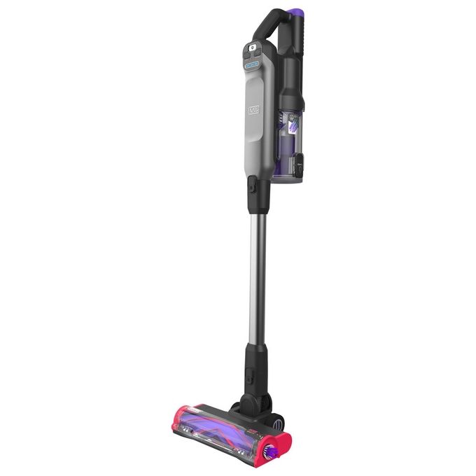 Black and Decker BHFEA640WG Scopa Elettrica Ricaricabile Senza Sacchetto Ciclonica 0,75 L 24 V 35 min colore Nero Acciaio Inox