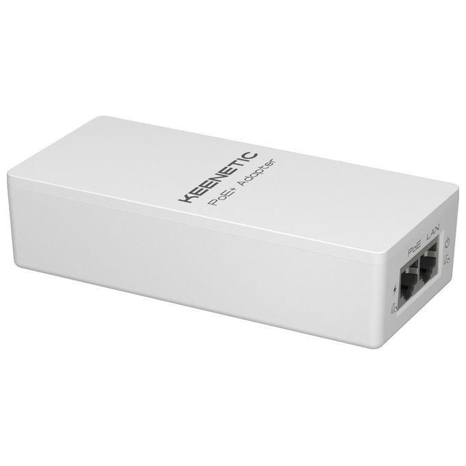 Keenetic KN-4510-01-EU Iniettore PoE+ Gigabit 30W IEEE 802.3af-at per Access Point Wi-Fi Telecamere IP Telefoni IP