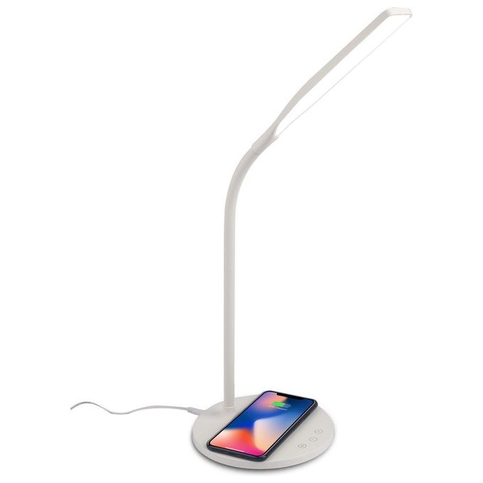Celly WLLIGHT10WWH Lampada LED con Caricatore Wireless 10 W colore Bianco