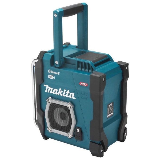 Makita MR004G Radio da Cantiere con Radio DAB+ FM Bluetooth Altoparlanti Stereo 40Vmax colore Nero Verde