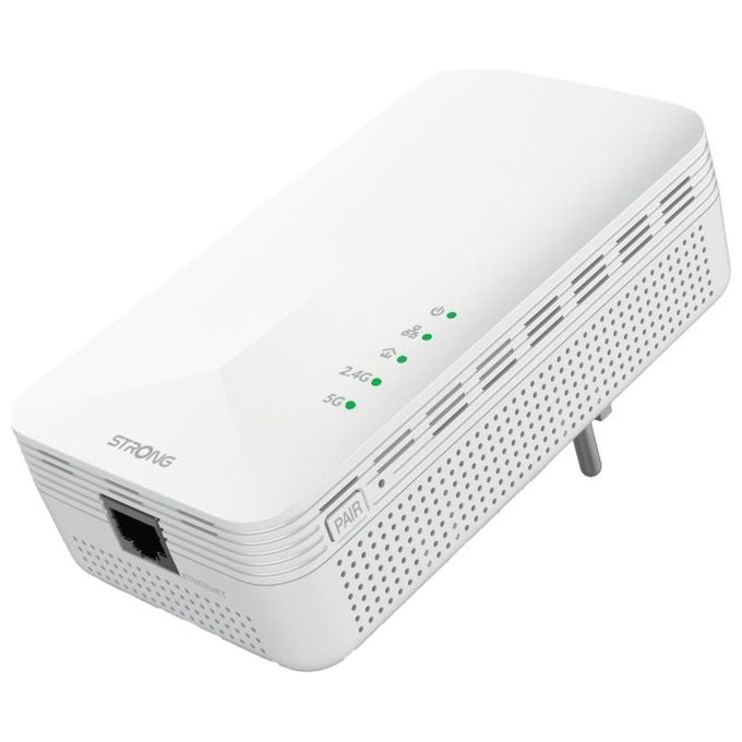 Strong POWERL1000DUOWIFIEUV2 Kit Powerline WiFi 5 HomePlug AV2 Gigabit Ethernet 1000 Mbit-s 300 m 2 pezzi colore Bianco