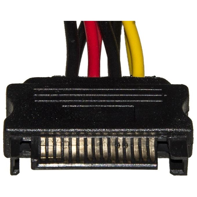 Link Cavo Sata Alimentazione da 15 Pin Sata Maschio a 2 x 15 Pin Sata 90 Gradi