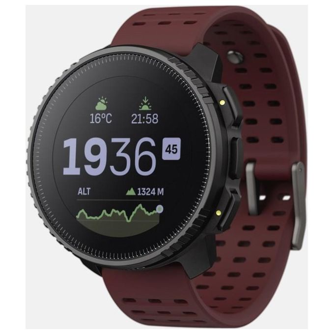 SUUNTO SS050865000 Vertical Orologio Sportivo GPS Altimetro Barometro Cardiofrequenzimetro 95+ Sport Monitoraggio Salute 24-7 colore Nero-Rosso