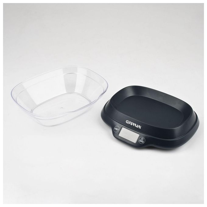 G3 Ferrari G20093 Ginny Bilancia da Cucina Digitale 5 Kg precisione 1 g Display LCD Retroilluminato Tara colore Nero