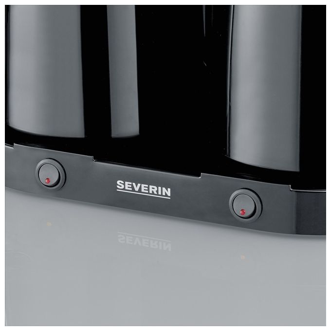 Severin 9315 Macchina da caffe' a doppio filtro con 2 taniche termiche 1 6 L 800 W indicatore livello acqua integrato colore Nero