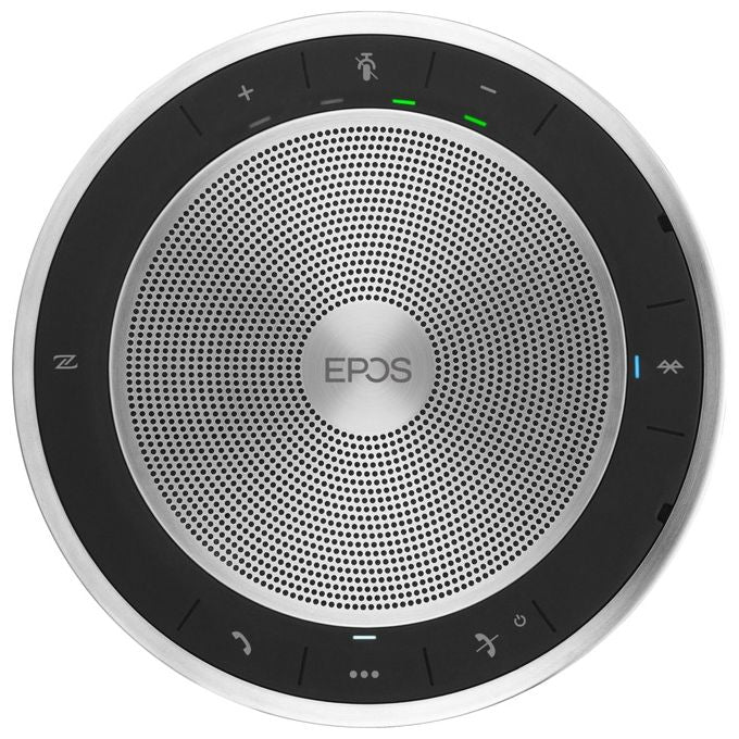 EPOS 1000224 EXPAND SP 30+ Speakerphone Wireless e Cablato Bluetooth 5.0 USB-C per PC Smartphone Tablet colore Nero e Argento