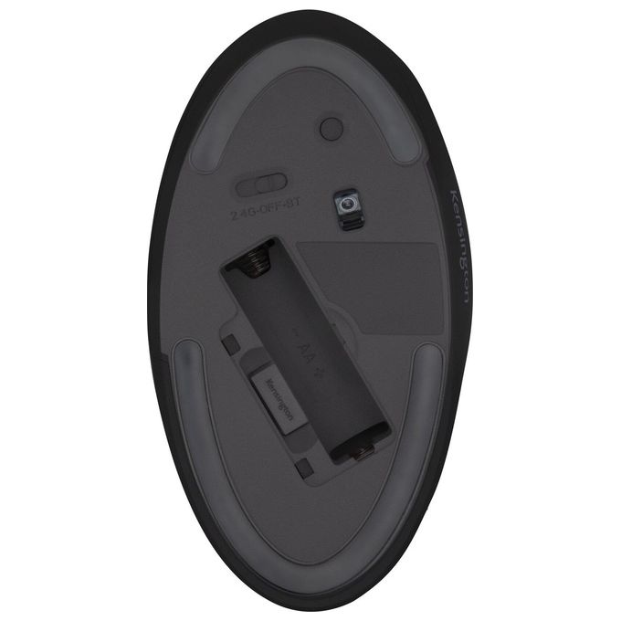 Kensington K75404EU Mouse Pro Fit Ergo wireless 6 pulsanti DPI regolabili 800 1200 1600 connessione wireless 2.4 GHz e Bluetooth colore Nero