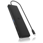 ICY BOX 61005 IB-DK2116-C Docking Station USB 3.2 Gen 2 Type-C Tripla Uscita Video 4K HDMI DisplayPort Ethernet Gigabit Lettore SD MicroSD Alimentazione 100 W colore Nero