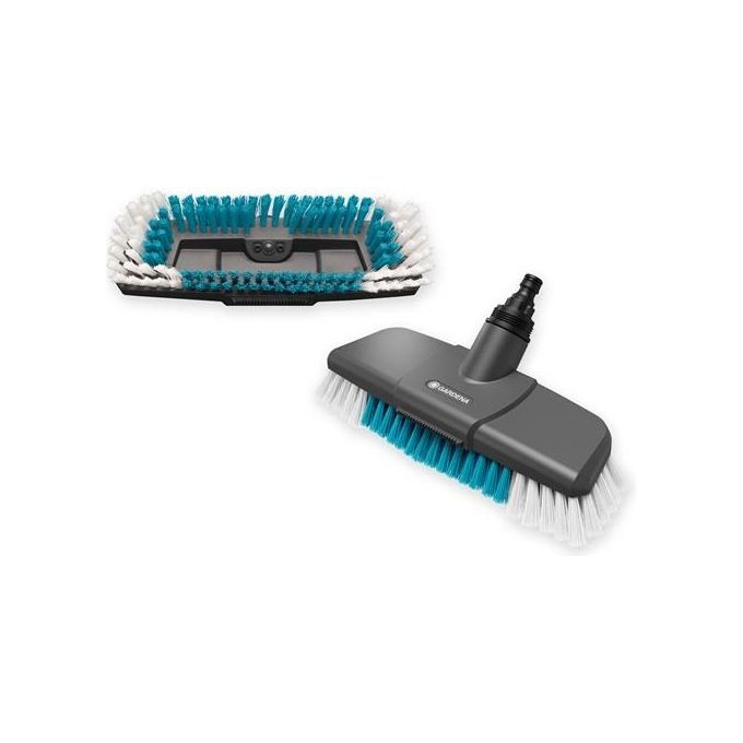 Gardena 18816-20 Cleansystem Hard Idrospazzola per Superfici Grandi setole dure colore Nero Blu Bianco
