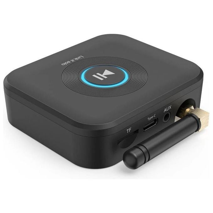 Hama 00205321 Link.it Solo RX Ricevitore Audio Bluetooth 5.3 Jack 3.5 mm Slot MicroSD 64 GB 2 Dispositivi Portata 50 m colore Nero