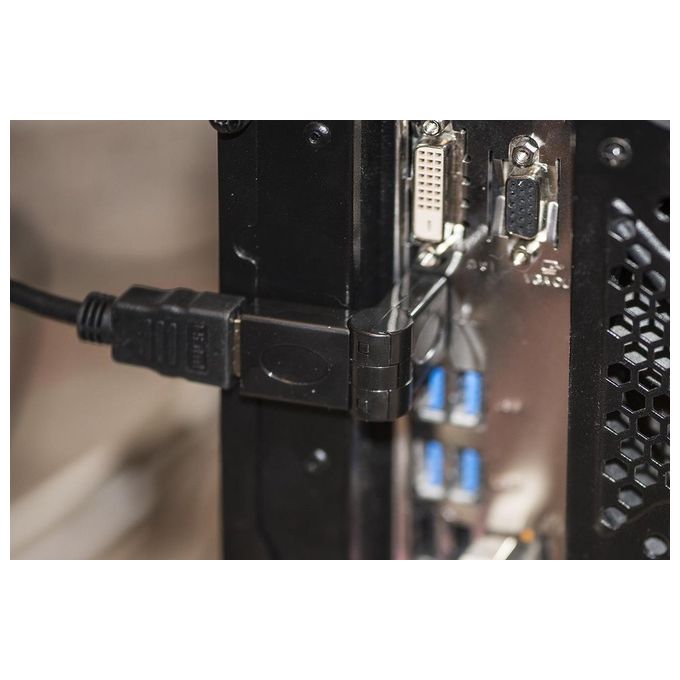 Link adattatore hdmi maschio - hdmi femmina connettore inclinabile