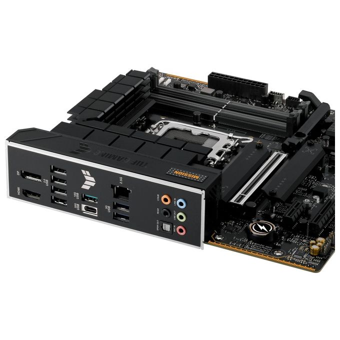 ASUS 90MB1HD0-M0EAY0 TUF GAMING B760M-PLUS II Scheda Madre Intel LGA 1700 mATX DDR5 PCIe 5.0 USB Type-C 10Gbps Realtek 2.5GbE colore Nero