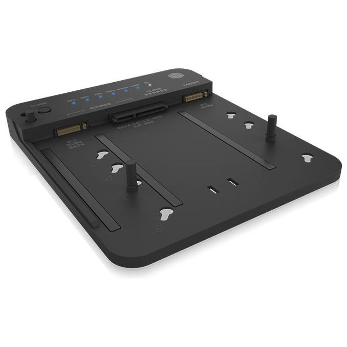 ICY BOX IB-2913MCL-C31 Docking e Clone Station HDD SSD M.2 NVMe USB 3.2 Gen 2 Type-C 10 Gbit-s colore Nero