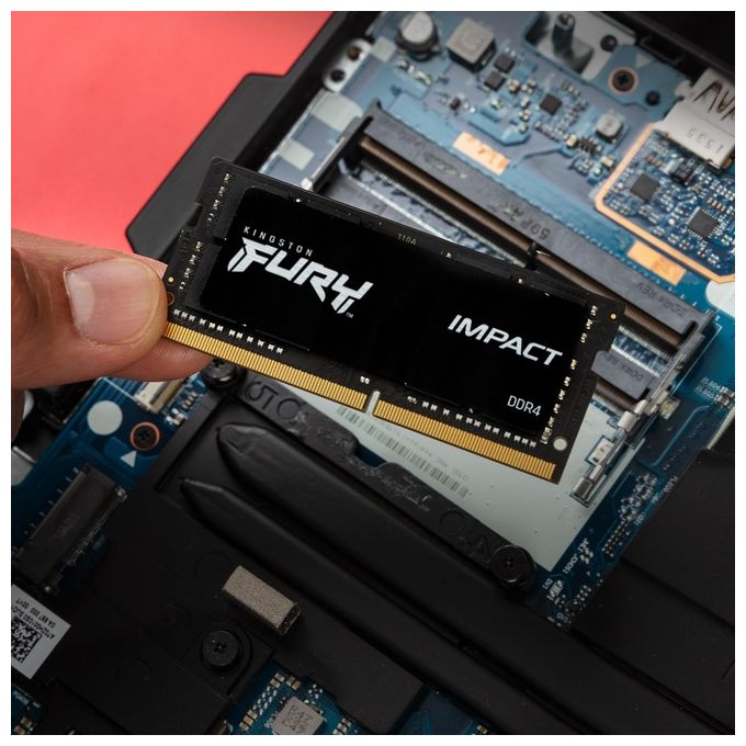 Kingston KF432S20IBK264 FURY Impact Memoria RAM DDR4 64GB 2x32GB 3200MHz CL20 SO-DIMM 260-pin 1.2V colore Nero