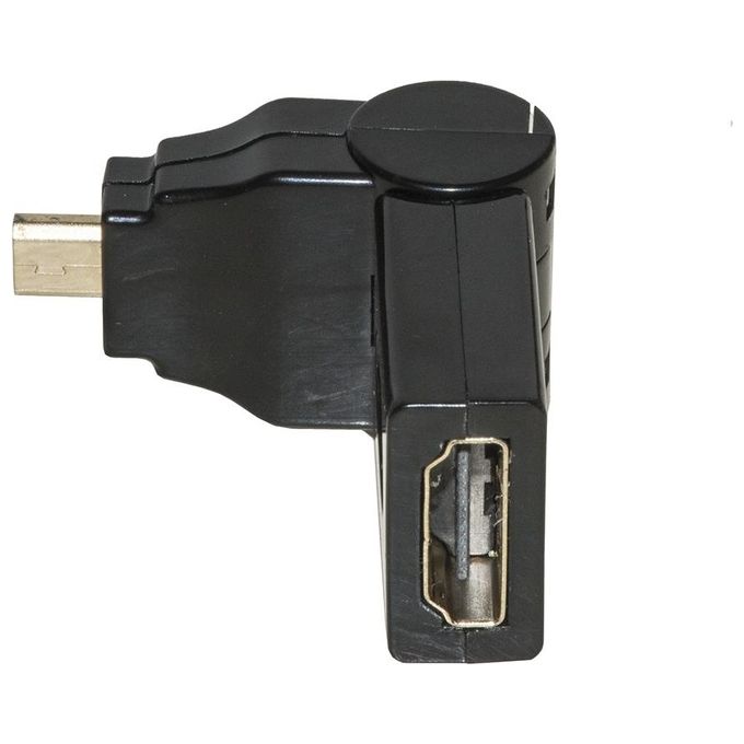 Link adattatore micro hdmi maschio - hdmi femmina con connettore inclinabile