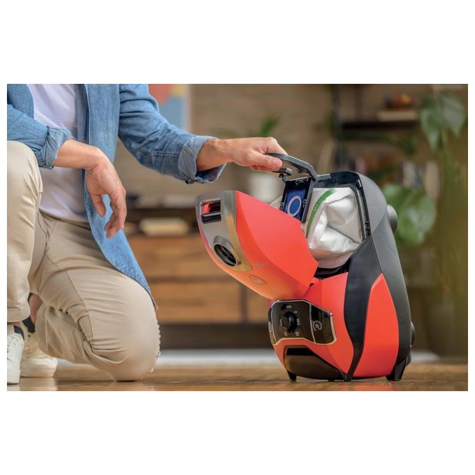 Hoover HE710HM011 H-Energy 700 Aspirapolvere a Traino con Sacco 5 L 850W 64 dB colore Rosso