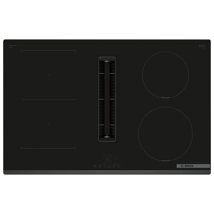 Bosch PVS831B16E Serie 4 Piano cottura a induzione 80 cm 4 zone con cappa integrata colore Nero