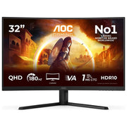 AOC CQ32G4VEAD G4 Monitor PC 31.5'' QHD 2560x1440 180Hz Fast VA HDR10 colore Nero Grigio