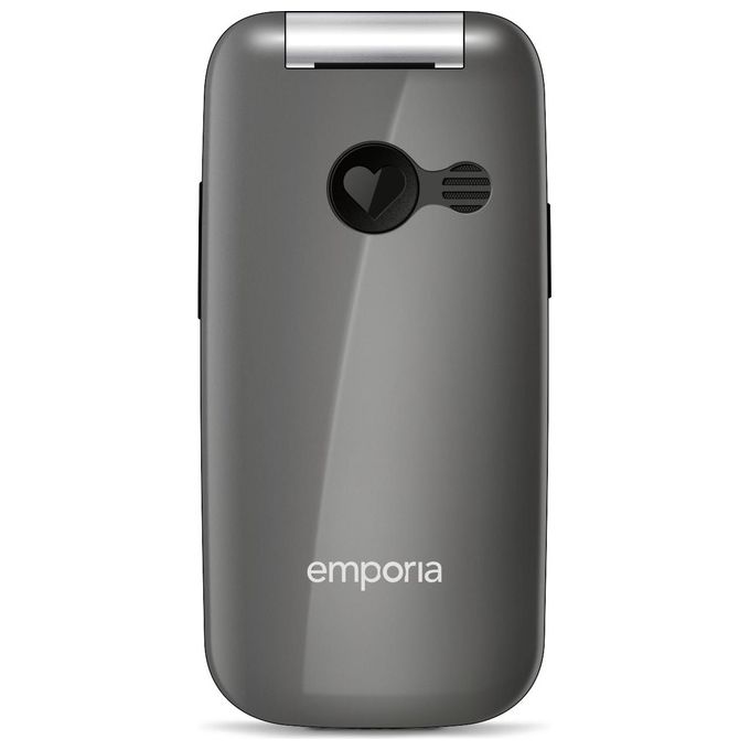 Emporia EMPORIAONE Telefono per Anziani a Conchiglia 2.4'' 2 MP Bluetooth 3.0 IP54 colore Grigio Argento