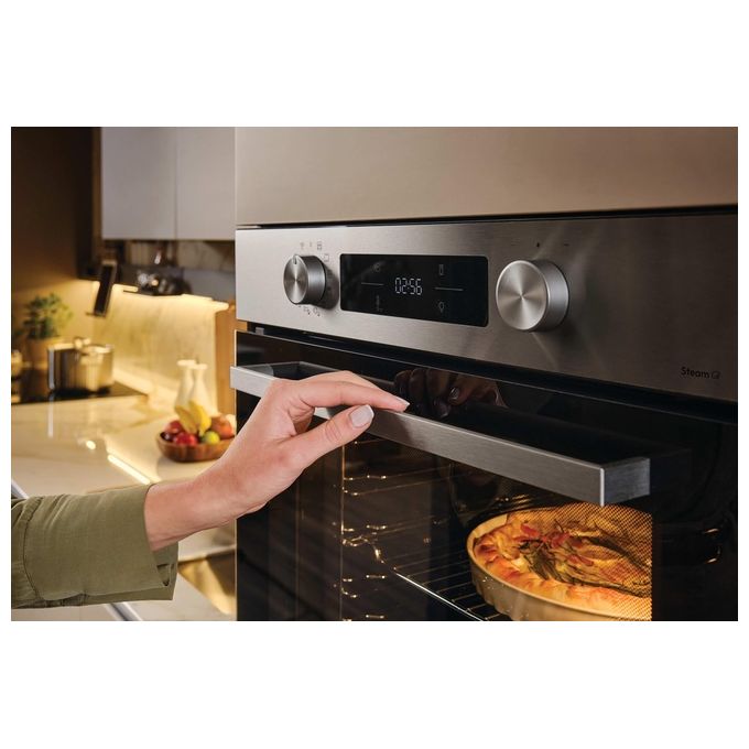Candy CA6 N5B3EHTX Forno da incasso Elettrico Multifunzione 78 L Classe A++ Easy Steam Wi-Fi hOn 11 Programmi (60x60x60 cm) colore Nero Inox