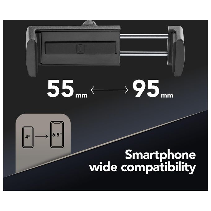 Cellular Line Spin Universal Supporto smartphone da auto per alette di aerazione