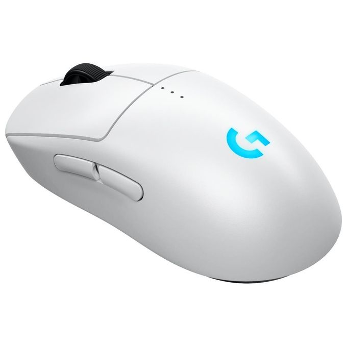 Logitech G 910-007303 PRO 2 LIGHTSPEED Mouse Gaming Wireless Ambidestro Ottico 32000 DPI 8 Tasti Programmabili Batteria 95h colore Bianco