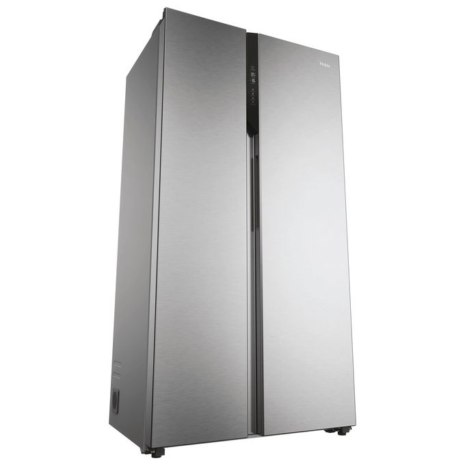 Haier HSR5918DNMP Serie 5 Frigorifero Side by Side 528 L 177,5 cm Classe D 38 dB Total No Frost Multi Airflow colore Platinum Inox