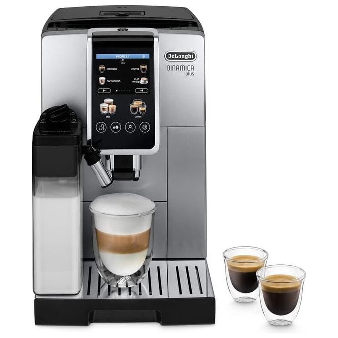 De'Longhi ECAM380.85.SB Dinamica Plus Macchina da caffe' Automatica 1,8 L 15 bar 1450 W LatteCrema Hot 24 bevande colore Nero Argento