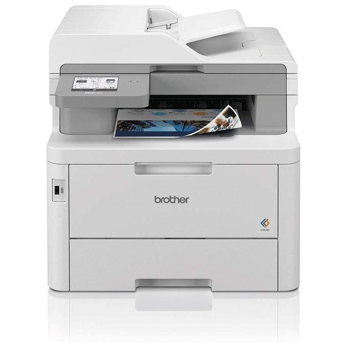 Brother MFCL8340CDWRE1 Stampante Multifunzione LED a Colori 30 ppm Fronte Retro Touchscreen 8.8 cm Wi-Fi USB ADF 50 fogli colore Bianco