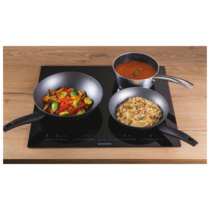 Hoover HTPS64MCTTWIFI H-HOB 500 Piano cottura a induzione 59 cm 4 zone Touch Wi-Fi colore Nero