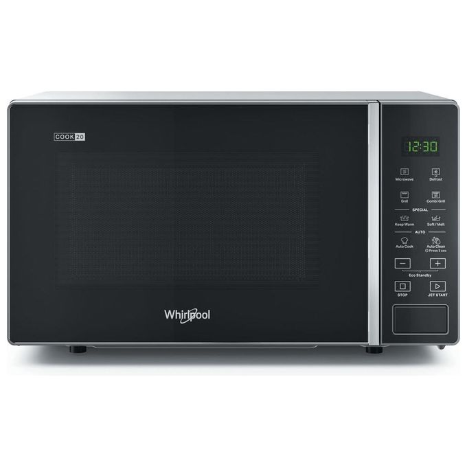 Whirlpool MWP 203 SB Cook20 Forno a microonde con grill 20 L 700 W grill quarzo 1000 W Jet Start Auto Cook colore Nero Argento