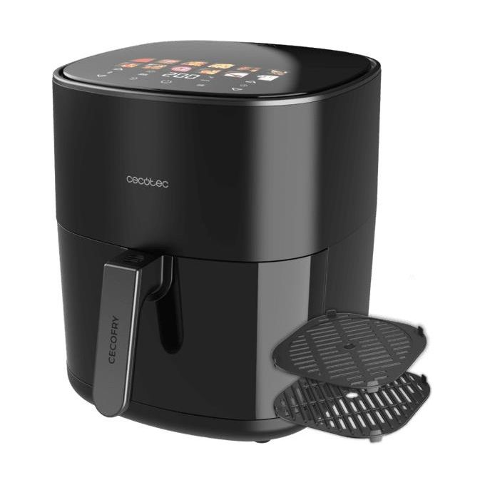 Cecotec A01 EU01 100500 CecofryandGrill Friggitrice ad aria 6,5 L 2200 W 12 programmi display LCD colore Nero