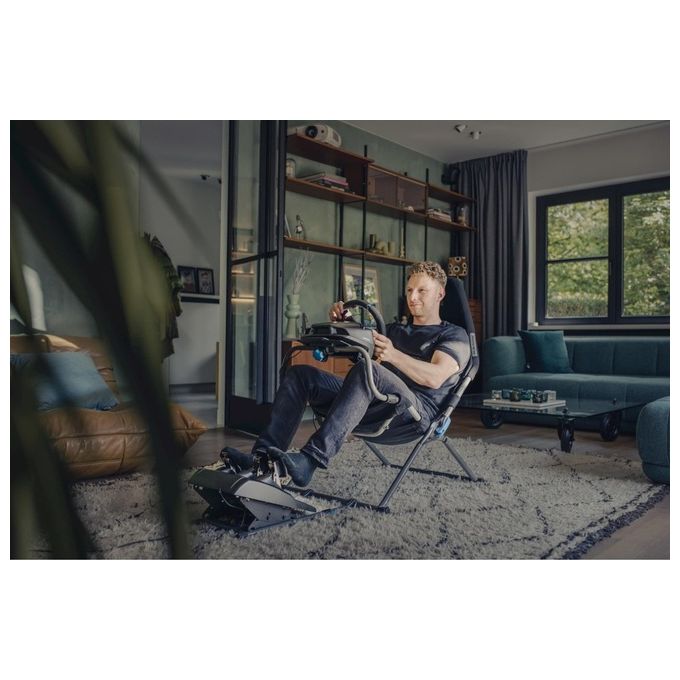 Playseat G.00248 Challenge X Logitech G Edition Sedia Gaming per Console Telaio Acciaio Supporto Volante Altezza Regolabile colore Nero Grigio