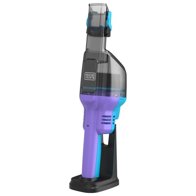 Black+Decker NVD220BP-QW Aspirapolvere Senza Filo Senza Sacchetto 0,29 L autonomia 14 min colore Viola e Azzurro
