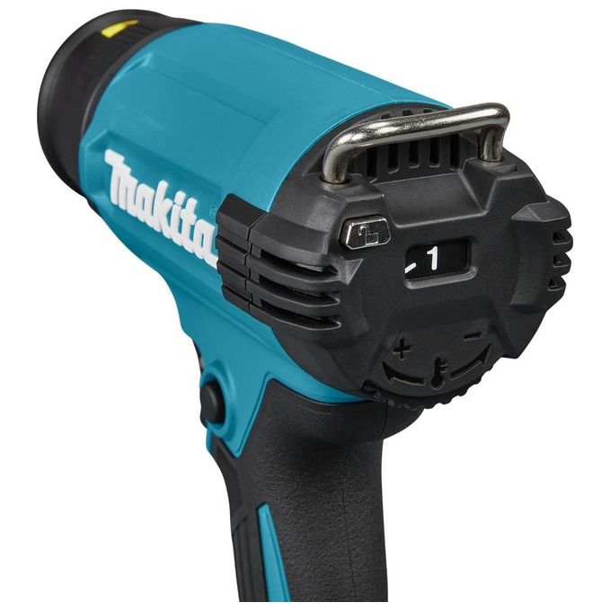 Makita DHG181ZK Ventilatore ad aria calda a batteria 18 V LXT con 4 ugelli e valigetta colore Blu