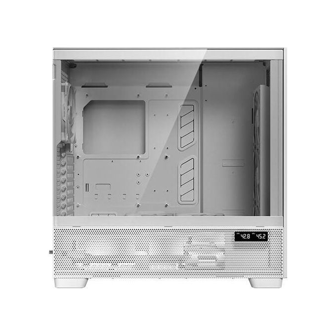 Antec FLUX PRO W Geh Antec FLUX PRO White Midi Tower con Design Flusso d'Aria Multidirezionale e Supporto GPU Verticale colore Bianco