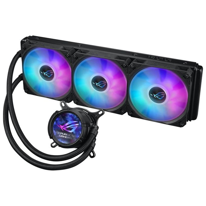 ASUS 90RC00W1-M0UAY0 ROG Strix LC III Dissipatore a Liquido CPU 360mm Asetek Gen7 V2 Display LCD 2.1'' ARGB RGB Addressable Nero