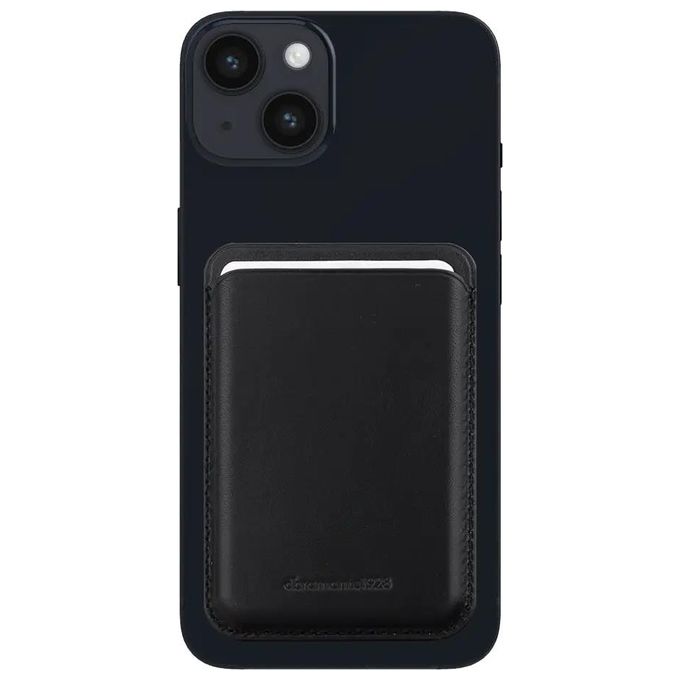 Dbramante1928 ROCCGTBL1894 Roskilde CC Wallet Portafoglio MagSafe Pelle Pieno Fiore fino a 3 carte colore Nero