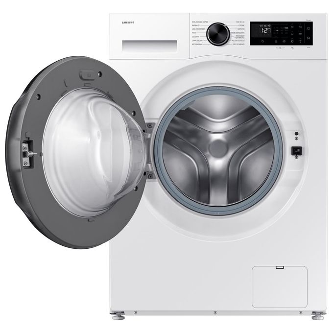 Samsung WW10FG5U34AEET Crystal Clean Lavatrice Carica Frontale 10 Kg 1400 rpm Classe A Wi-Fi Vapore EcoBubble (85x60x57.5 cm) colore Bianco