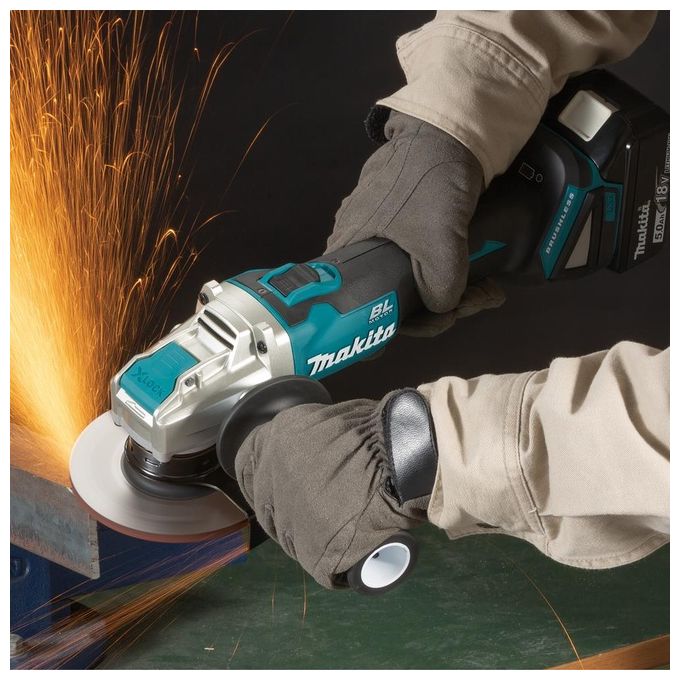 Makita DGA521ZX1 Smerigliatrice Angolare a Batteria 18V 125 mm Brushless X-LOCK 8500 rpm colore Blu Nero