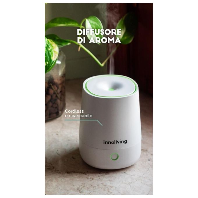 Innoliving Diffusore di Oli Essenziali Senza Fili 120ml
