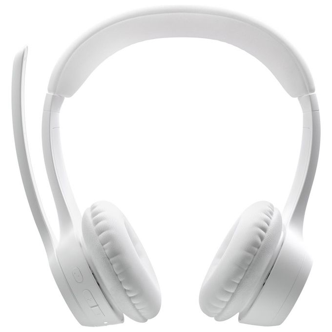 Logitech 981-001417 Zone 300 Cuffie a Padiglione Wireless Bluetooth 5.3 Microfono Cancellazione Rumore 20 ore autonomia colore Bianco