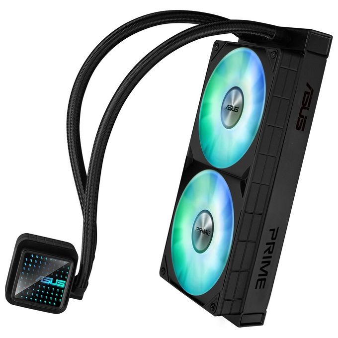 ASUS 90RC0111-B0EAY0 Prime LC 240 ARGB Dissipatore a Liquido 2 Ventole 120 mm ARGB Aura Sync 40 cm Tubi colore Nero