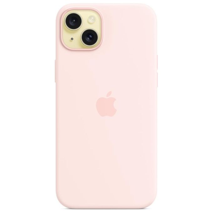 Apple MT143ZM-A Custodia MagSafe in Silicone per iPhone 15 Plus colore Rosa Confetto