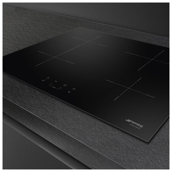 Smeg SI1B2642D Piano cottura a induzione 60 cm 4 zone booster touch comandi frontali colore Nero