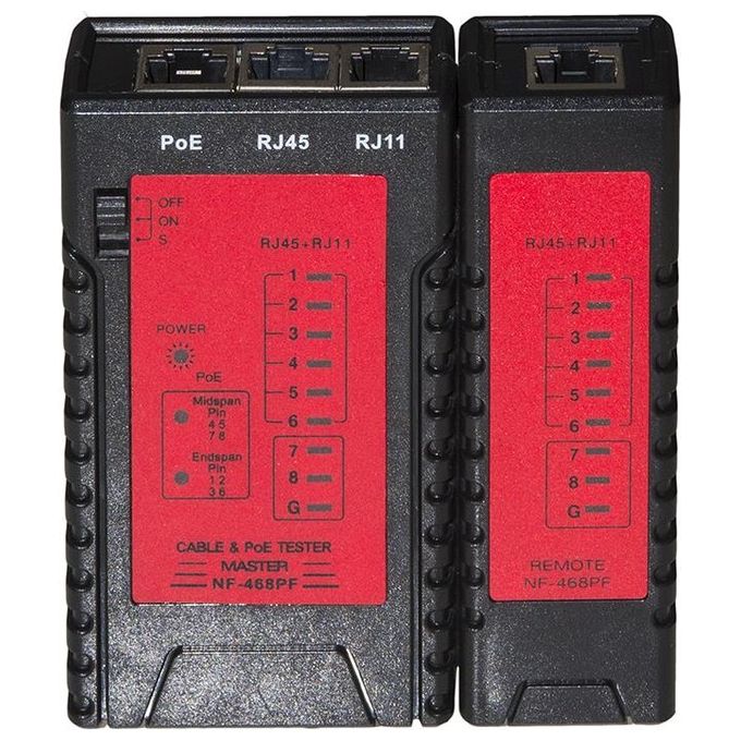 Link Tester di Rete per Cavi Rj11-Rj45 e Poe