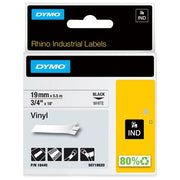 Dymo Cf 5 nastri Da 19mmx5.5m Vinile Nero Bianco