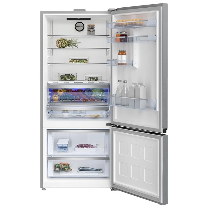 Beko B7RCNE595ZXPW Beyond Frigorifero Combinato 551 L 187 cm Classe D 35 dB Total No Frost AeroFlow MultiZone (187x78x76 cm) colore Inox