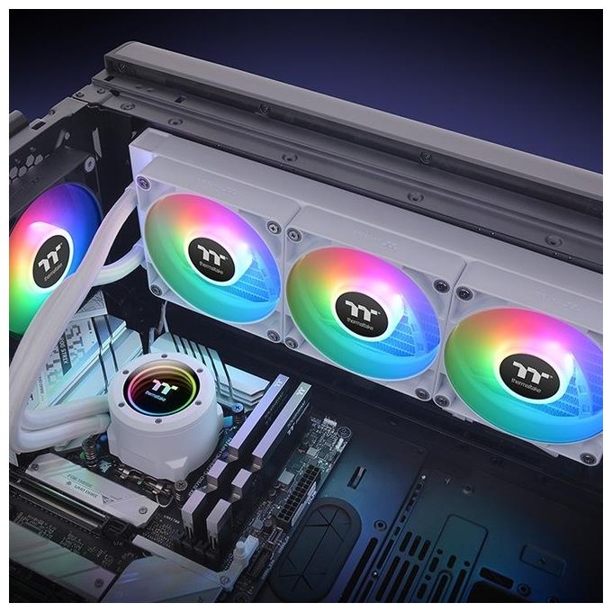 Thermaltake CL-W365-PL12SW-A TH360 V2 ARGB Kit di raffreddamento a liquido 360 mm colore Bianco