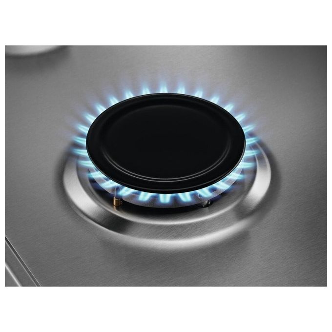 Electrolux EGS75362X Serie 300 Piano cottura a Gas 75 cm 5 fuochi StepPower Griglie in Ghisa colore Inox
